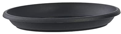 botle Soucoupe ronde - Dimensions : 37 cm x 4,9 cm - Couleur : anthracite - Plastique - 8 grands traditionnels