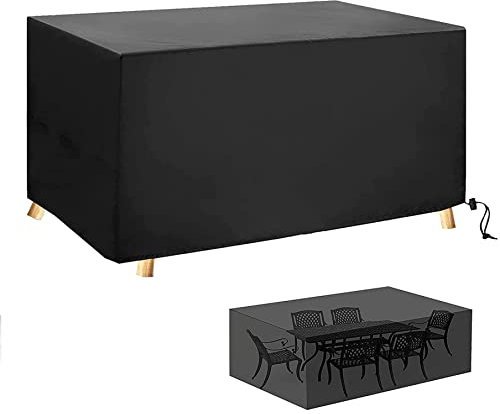 Jianghu Art Abdeckplane Wasserdicht GartenmöBel Lounge Abdeckung Wasserdichtem 300x300x70cm Abdeckhauben für Möbelsets für Gartentisch Sitzgruppe Möbelsets,Schwerlast 600D-Oxford Gewebe