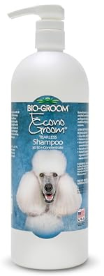 Bio-Groom - Econo-Groom - Hochkonzentriertes Hundeshampoo und Welpenshampoo - Konzentriert 30:1 - Mild, Hypoallergen, Tränenfrei - Verleiht Fülle und Glanz - 946 ml