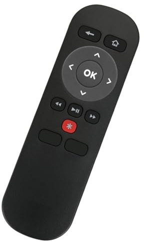 VINABTY Telecomando di ricambio adatto per NOWTV TV Smart Stick TV Stick 3rd-Gen with Shortcut Red