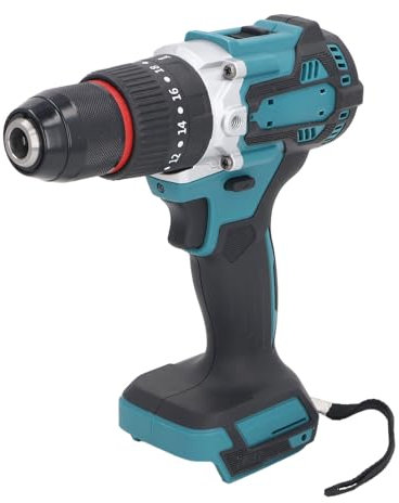 Akku-Bohrschrauber, 21+3 Positionen, 2 Variable Geschwindigkeiten, 18 V Lithium-Ionen-Akku, Bohrmaschine, 1/2 Zoll Schnellspannbohrfutter, 140 Nm, Elektrischer Schlagbohrschrauber