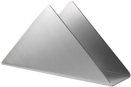 Disnace Distributeur de Serviettes de Cocktail en Acier Inoxydable, Porte-Serviettes de Table, Distributeur de Mouchoirs Autonome, Porte-Serviettes Papier, Support de Serviettes de Table (Argent)