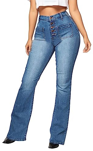 Women's Wide Leg Jeans High Waisted Baggy Jean Loose Bootcut Jean Stylish Denim Pants Y2K
