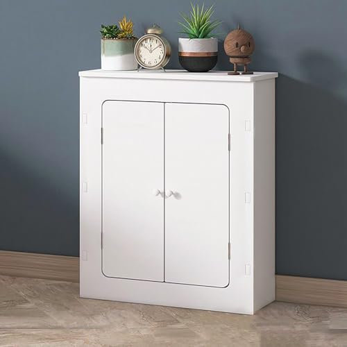 Diseño Elegante Cubre Radiadores Cubre Calefacción Tapa para Estufa de Pared Estante Mueble Rústico, con Dispositivo Antivuelco para Sala de Estar Dormitorio(40x60x20cm/15.7x23.6x7.9in)