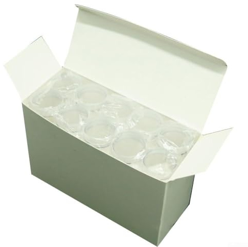 Set mit 10 transparenten Münzröhren, 27 mm/30 mm, Münzaufbewahrungshalter zum Schutz (30 mm)