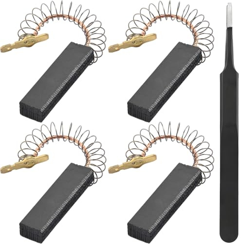 ZHUROUPU 4PCS Motor Carbon Brushes for Siemens for BOSCH 605694 00605694 Washing Machine, 40 x 12.5 x 5mm/1.57 x 0.50 x 0.20inch Laminated Carbon Brush Replacement for Maxx 6, Maxx 7 Washer Dryer