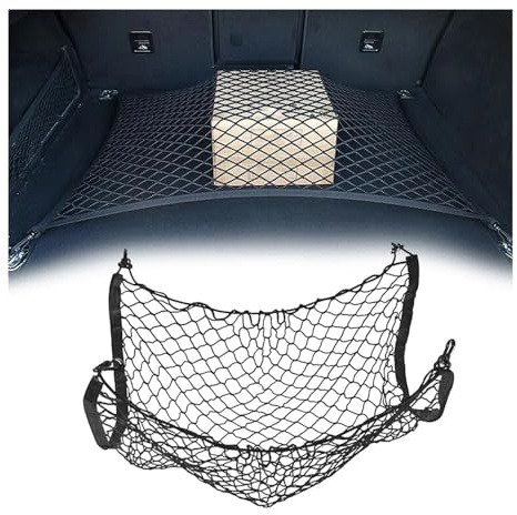 Filet Coffre Voiture, pour Audi A3 8P 8V Sportback 2003 2004 2005 2006 2007 2008-2023 2025 2026 Filet Rangement Voiture Filet Elastique Bagages Fixe en Extensible Rangement organisateurs