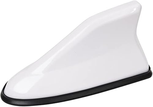 LYBFDCL Antenne Aileron de Requin pour BMW 1 Series E81 E82 E87 E88 118i 120i 125i 128i 130i 135i, Antenne de Toit Automobile Requin Améliorer Le Signal Étanche Antipoussière,White