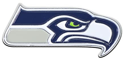FANMATS 22611 Seattle Seahawks 3D Color Metal Emblem, Diecut Team Logo Auto Emblem