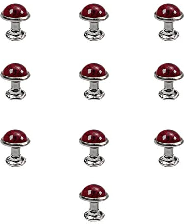 Utoolmart Leather Rivets, No.21 Turquoise Rivets, Double Cap Rapid Rivet, Tubular Metal Studs Brass Rivets for DIY Leather Crafts/Shoes/Bag/Jeans/Clothes/Belts Repairs Decoration 10 Pcs