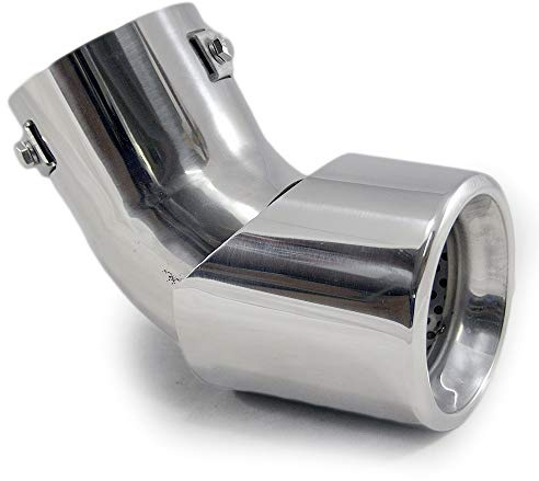 Exhaust Tip Trim End Pipe Tail Sport Muffler Stainless Steel Chrome Universal