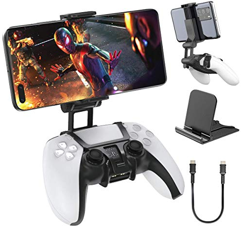 OIVO PS5 Manette Clip de Montage/ de Jeu Mobile pour Support de Téléphone Portable pour Playstation 5 Dualsense Manette Remote Play