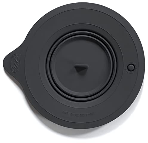 Kitty Professional Silikon Frischhaltedeckel Überzieher, spülmaschinenfest | Kompatibel mit Kitchen Aid mit Airlock-Ventil für 3l 4,3l 4,8l Rührschüsseln (anthrazit)