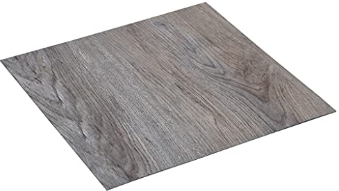vidaXL 20x Tarimas Autoadhesivas Lama Baldosa Azulejo Suelo Salón Sala de Estar Dormitorio Antideslizantes Impermeables PVC 1,86 m² Marrón Claro