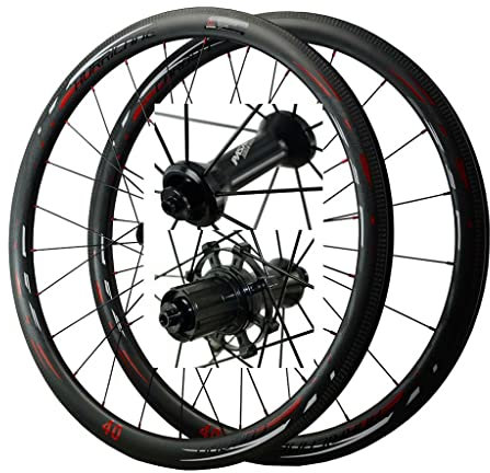 50MM Carbon Rennrad Laufradsatz Drahtreifenfelge 700C V-Bremse 55 Mm Matte Rennrad Räder 25mm Breite 45# Speichen Nur 1830g (Size : 55MM)
