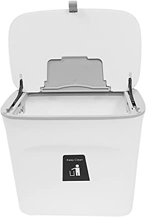 Alipis Poubelle Placard la Cuisine Suspendue et Fixation Murale Magnétique Capacité Robuste en Plastique Blanc Crochet en S pour Armoire Cuisine