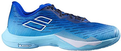 Babolat Shadow Tour 5 Badmintonschuhe für Herren, Ceramic Blue, 43.5 EU