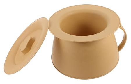 MERRYHAPY Unisex Bettpfanne Mit Deckel Robuste Kunststoff Urinflasche Für Senioren Und Schwangere Nachttöpfchen Für Zuhause Farbe Kirschblüte