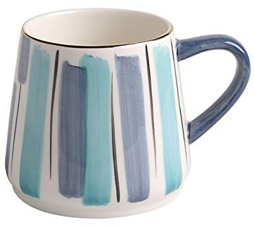 ESOUY Tazza in Ceramica Tazza da caffè Personalizzata di Grande capacità da 18,5 Oz con Tazza di Acqua in Ceramica con Paillettes, utilizzata per Tazza di tè Latte o tè Caldo (Colore : Grigio)
