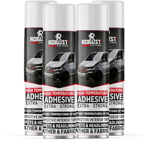 Robust 500ml Extra Strong Spray Adhesive, Multipurpose Contact Glue for Carpet, Paper & Fabric (4)