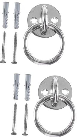 POPETPOP 2 Sätze Festes Gadget Hängemattenschaukel Schwere Schaukelhaken Robuster Kleiderbügelständer L-klammern Für Schwere Beanspruchung Yoga-hängematte An Der Wand Montiert Decke