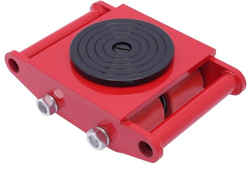 MIIWWOWO 6T Möbelrollen Klein Möbelroller Transportroller Möbel Transportrollen Schwerlast Möbelheber, Möbeltransportrollen Rollen für Möbel, Möbelgleiter für Schwere Möbel (Rot)