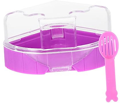 Supvox Hamsterbadewanne 2 Stück Sandbad Kunststoff Transparente Saunabadewanne Für Kleine Haustiere Hamster Mäuse Und Kleintiere Baden Und Fellpflege