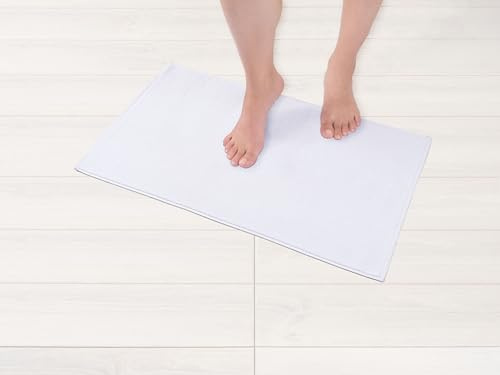 Hammetex Handtücher 100% Baumwolle, weich & saugstark, Oeko-Tex, 43x61 cm, Weiß | OEKO-TEX zertifiziert, saugfähig, waschbar, Badvorleger für Badezimmer, Dusche & Gäste-WC
