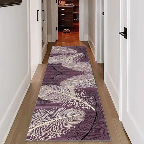 RxueSug Alfombra Pasillo, Alfombra de Pasillo de Pelo Corto, Alfombra de Cocina Antideslizante Antideslizante Alargada, Lavable Corredor Alfombras, Varios Tamaños de Largura 40 x 180 cm