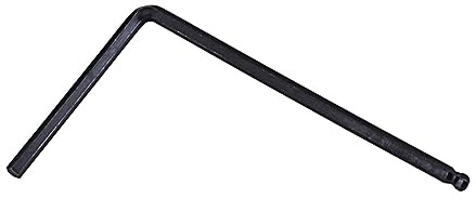 TOYANDONA 5-mm Gitarrenstangenschlüssel aus Metall mit Kugelkopf Langlebiges Werkzeug zum Einstellen des Halsstabs für E-gitarre und Akustikgitarre Schwarz
