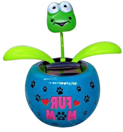 Flores danzantes solares,Flores danzantes con energía solar - Adorno de cabeza que sacude la flor con energía solar en macetas de colores - Decoración de coche de flores, figuras de baile solares para