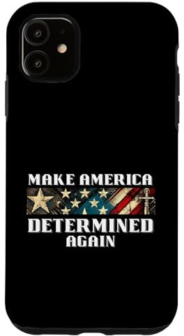 Macht Amerika wieder entschlossen USA Stars & Stripes Hülle für iPhone 11