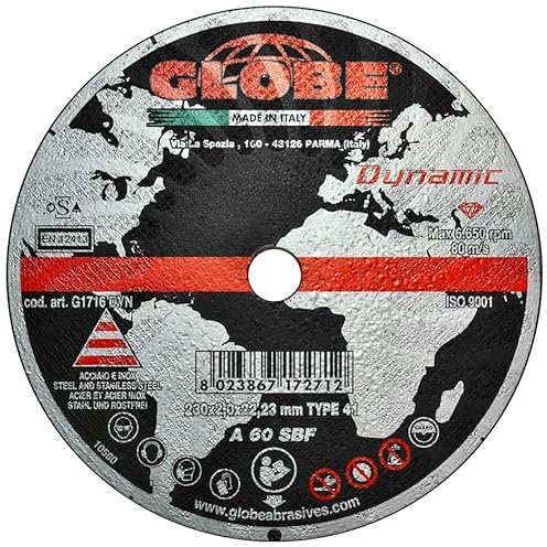 DISCO DA TAGLIO 230X2.0X22MM DYNAMIC GLOBE - confezione 50pz