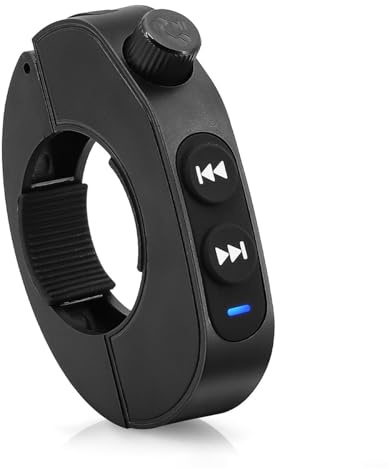 Puupaa Mando a distancia para manillar de motocicleta, controlador inalámbrico de llamadas con carga tipo C, diseño impermeable para todas las motocicletas