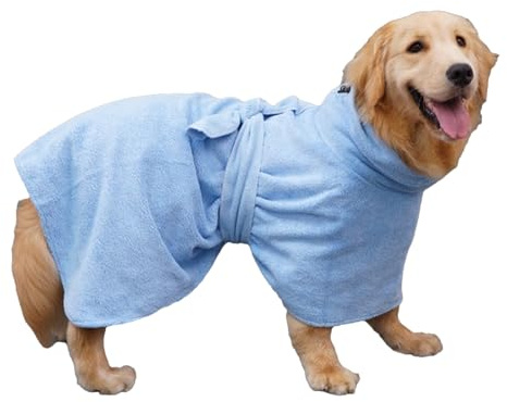 Hunde-Bademantel – saugfähiges Hundehandtuch, schnell trocknender Bademantel, weiche, Wiederverwendbare -Trocknungsbekleidung, Bequeme Mikrofaser-Wickelkleidung zum Schwimmen, Haarpflege