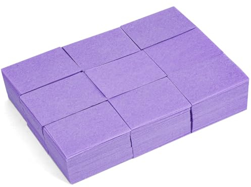 630 Pcs Disques Coton Non Pelucheux pour Ongles, Tampons Démaquillants pour Vernis et Gel (Violet)