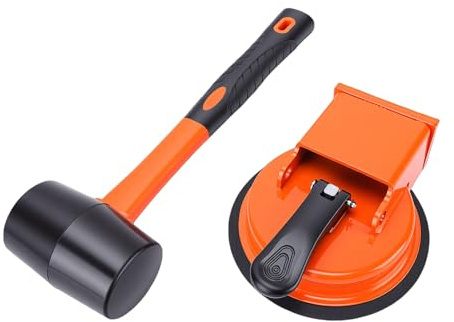 Wakects Herramienta para Fijar Huecos en Pisos, Ventosa de Goma, Fijador de Huecos para Pisos Laminados, Diseño Resistente para Reparación de en de Madera