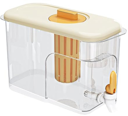 Water Dispenser - 4 l Leakproof Large Beverage Pitcher With Tap | Leak Proof Ice Tea Pitcher Water Container | Beverage Dispenser for Home Kitchen Party Picnic Bbq Camping Outdoor