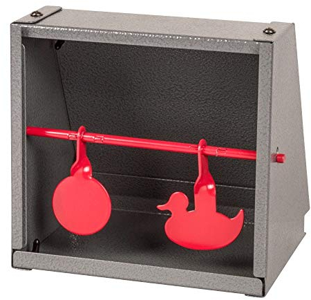 OAKWOOD Kugelfangkasten für Luftgewehr Luftpistole Softair | Größen 14x14 & 17x17 | Pendelkasten Flach, Trichter, 2in1, Verschiedene Motivziele | Auffangkasten (Duo Target 14x14)