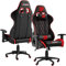 BraZen Phantom PC Chair Adult Gaming Chair for Adults Ergonomic Office Computer Seat Adult Gaming Chairs for Adults Video Game Chairs Video Gamer Seat Ergonomic PC - Red