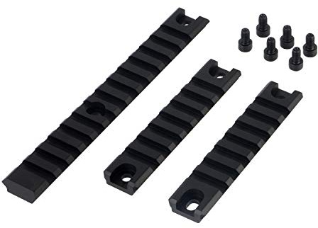 ToopMount Taktische Picatinny-Schienenhalterung G36 3-teiliges langes Picatinny-Schienensystem Jagdzubehör für den Außenbereich 20 mm Picatinny-Schienenset