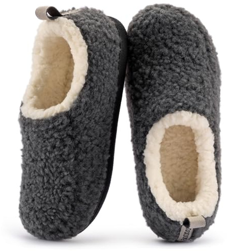 RockDove Women's Nomad Slipper con Memory Foam, Grigio Scuro, 36/37 EU