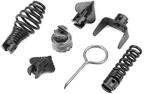 Abflussreiniger Schneidkopf, Akozon 7 Stück Manganstahl Abflussreiniger Pipeline Baggermaschine Schneidkopf 16mm