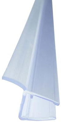 Bagnoxx Duschdichtung 2m x 6mm Spaltdichtung, Türdichtung Transparent für Glas Duschtür, Duschlippe aus PVC, schimmelbeständig