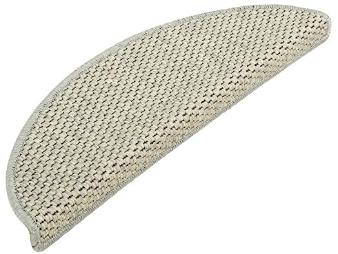 vidaXL 15x Treppenmatte Selbstklebend Sisal-Optik Treppenschutz Treppenmatten Stufenmatten Treppenteppich Treppenschoner Stufenschoner 56x20cm Grau
