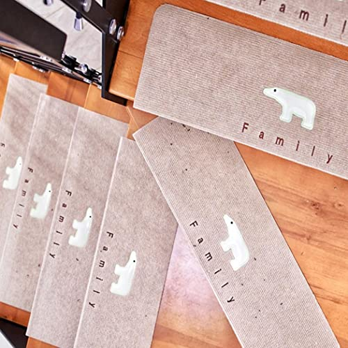 JYMYGS 20 x 76CM Stufenmatten innen 15 stück Antirutschstreifen Treppe Set,treppenstufen matten rechteckig selbstklebend zuschneidbar,Treppenteppich für Kinder,Älteste und Haustiere,Schwarz