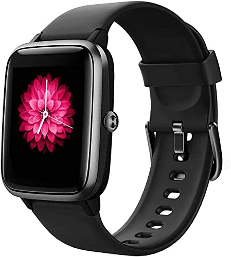 Montre Intelligente, Bracelet Intelligent avec écran Tactile Complet IP68, Montre de Fitness étanche avec Moniteur de fréquence Cardiaque, contrôle de la Musique, Moniteur de Sommeil