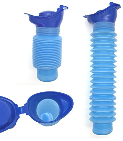 JZK Urinoir de poche portable d'urgence, réutilisable et rétractable pour homme, femme et enfant