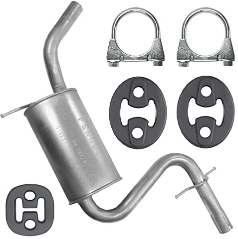 Ferroz Mitteltopf Auspuff Mittelschalldämpfer für 1.4 TSI Octavia 2 II Golf 5 V auch Plus Golf 6 VI VW Jetta 3 III 4 IV
