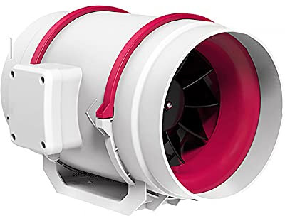 Exhaust Fan Bathroom Inline Duct Fan Big Airflow Blower Ventilation Blower for Tents Cooling Basements Home Workshops Exhausting Intake Wireless Remote Control Switch (4inch)